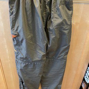Voit Mens Large Nylon Athletic Zip Angle Lined Pants